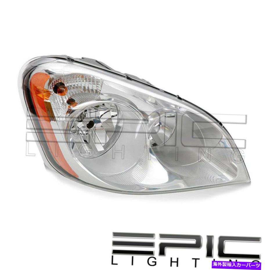 USヘッドライト 2008-2014のChromeヘッドライトFreightLiner Cascadia - 右助手席側RH Chrome Headlight for 2008-2014 FREIGHTLINER CASCADIA - Right Passenger Side RH【並行輸入品】