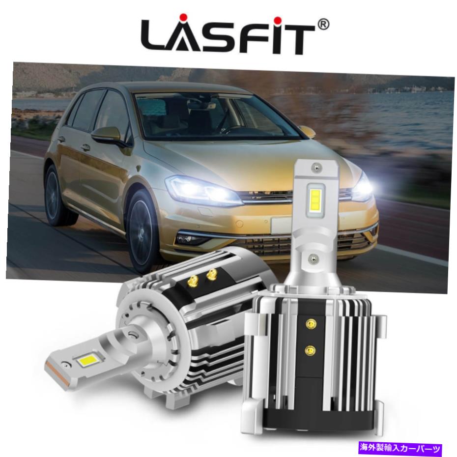 USヘッドライト ホルダーアダプター72W 6000LM 6000KのLASFIT H7 LEDヘッドライト電球6000Kフリーリターン Lasfit H7 LED Headlight Bulbs with Holder Adapters 72W 6000LM 6000K Free Return【並行輸入品】