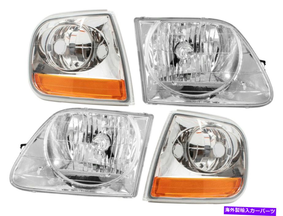 USヘッドライト ヘッドライトコーナーパークランプ97-04 F150 F250 Lightning 97-02 ExeDition Set For Headlight Corner Park Lamp 97-04 F150 F250 Lightning 97-02 Expedition Set【並行輸入品】