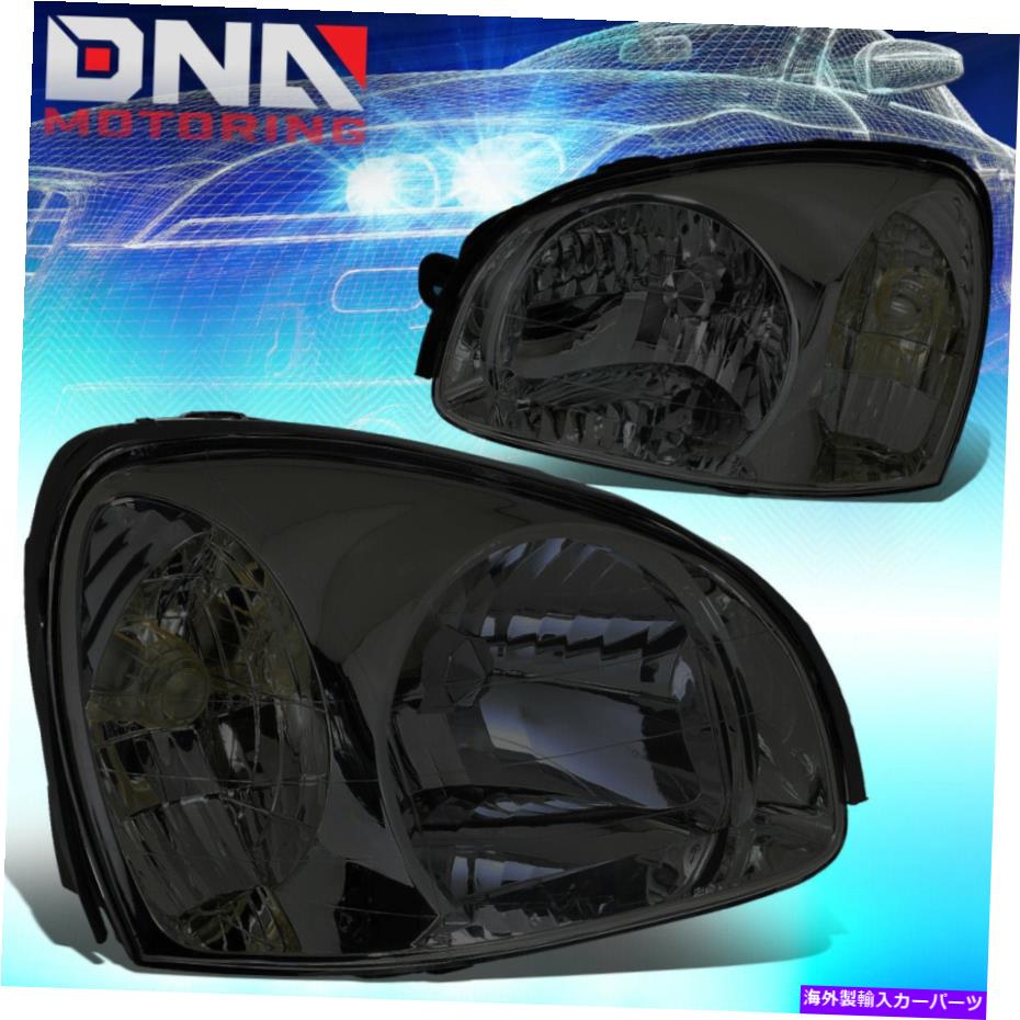 USヘッドライト 03-06サンタフェスモーキングハウジングクリアコーナーヘッドライトヘッドランプ交換 FOR 03-06 SANTA FE SMOKED HOUSING CLEAR CORNER HEADLIGHT HEADLAMP REPLACEMENT【並行輸入品】 34,749円