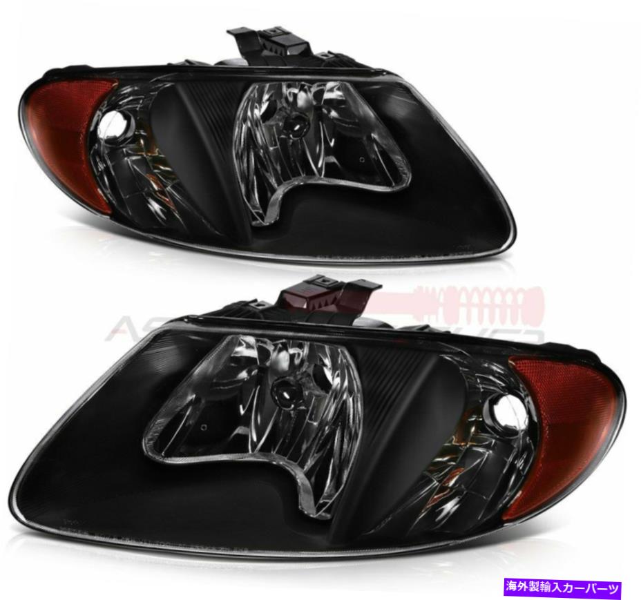 USヘッドライト 2001-2007のためのヘッドライトがDodge Caravan Chryslerアセンブリ左+右側 Headlight For 2001-2007 Dodge Caravan Chrysler Assembly Left + Right Sides【並行輸入品】