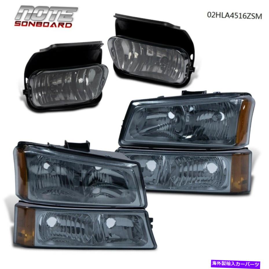USヘッドライト Chevy Silverado Headlight駐車場駆動ライトランプLH RHをセット6個 New For Chevy Silverado Headlight Parking Fog Driving Light Lamp LH RH Set of 6【並行輸入品】