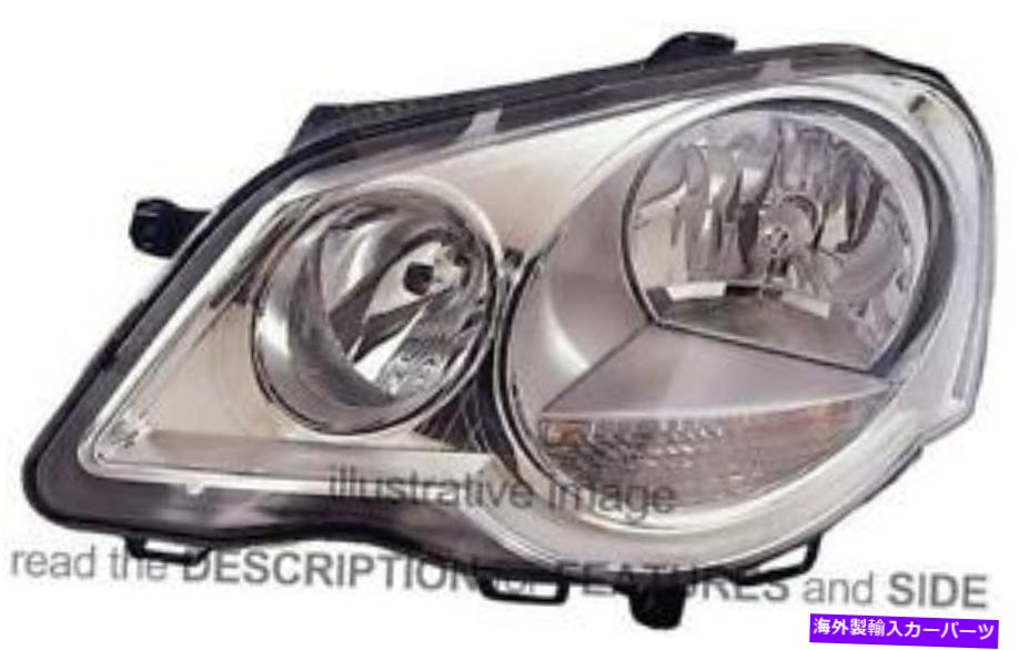 USヘッドライト LHDヘッドライトフォルクスワーゲンポロ2005-2009左側6Q1-941-007-AJ LHD Headlight Volkswagen Polo 2005-2009 Left Side 6Q1-941-007-AJ【並行輸入品】