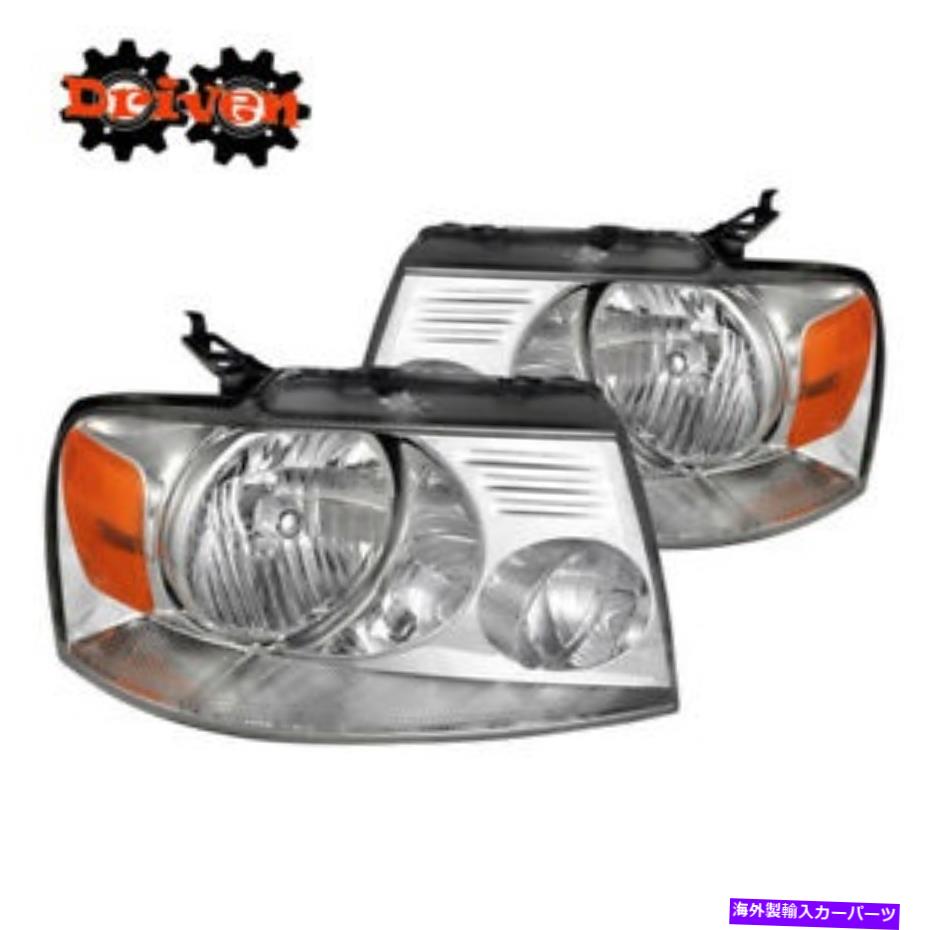 USヘッドライト 04-08フォードF150トラックハーレー照明SVTクロームハウジングヘッドライトアンバーマークLT 04-08 Ford F150 Truck Harley Lighting SVT Chrome Housing Headlight Amber Mark LT【並行輸入品】
