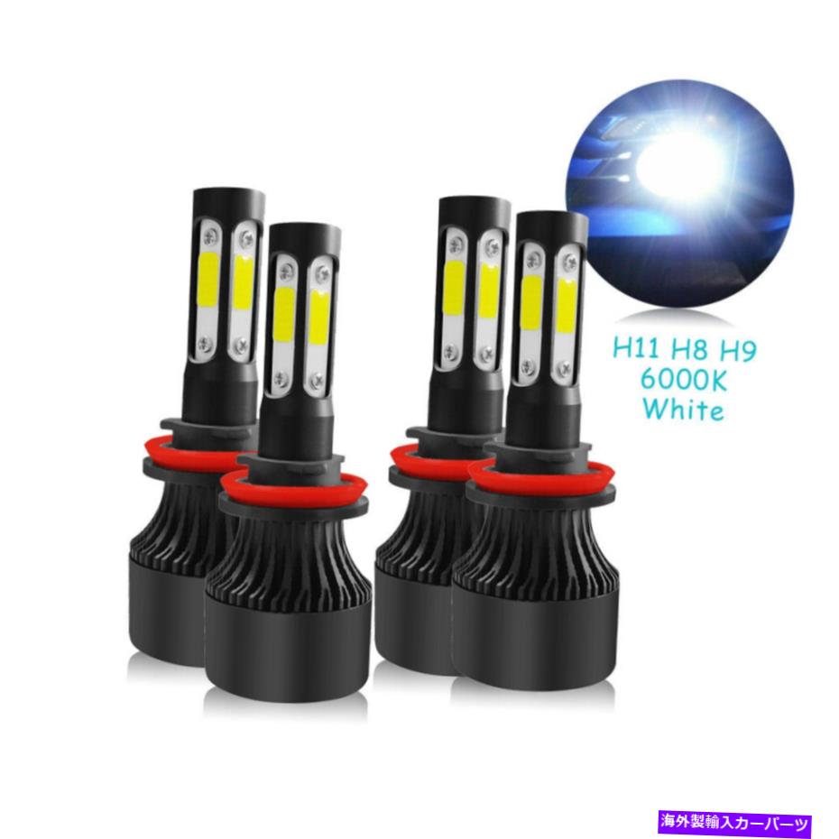USヘッドライト BUICK LACROSSE 2005-2013 4側H9 + H11 LEDヘッドライト電球ハイロービームホワイト For Buick LaCrosse 2005-2013 4-Side H9+H11 LED Headlight Bulb Hi-Low Beam White【並行輸入品】