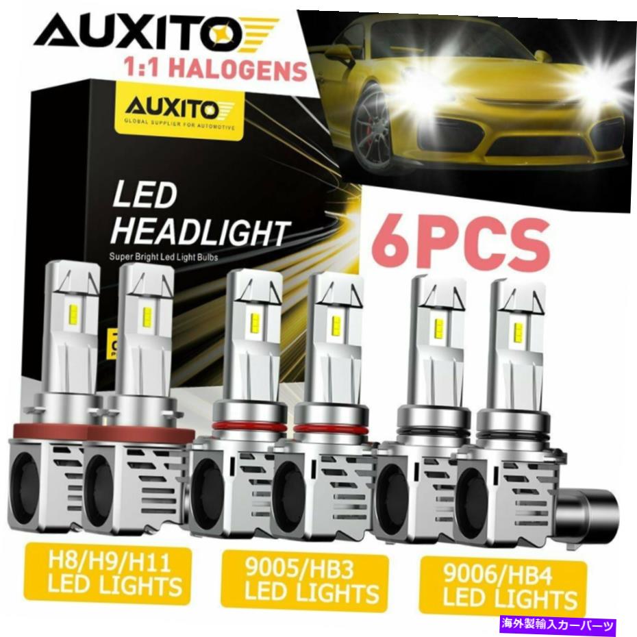 USヘッドライト AUXITOコンボLEDヘッドライトバルブフォグライトToyota Corolla RAV4 H11 9006 9006 AUXITO Combo LED Headlight Bulb Fog light for Toyota Corolla RAV4 H11 9006 9005【並行輸入品】