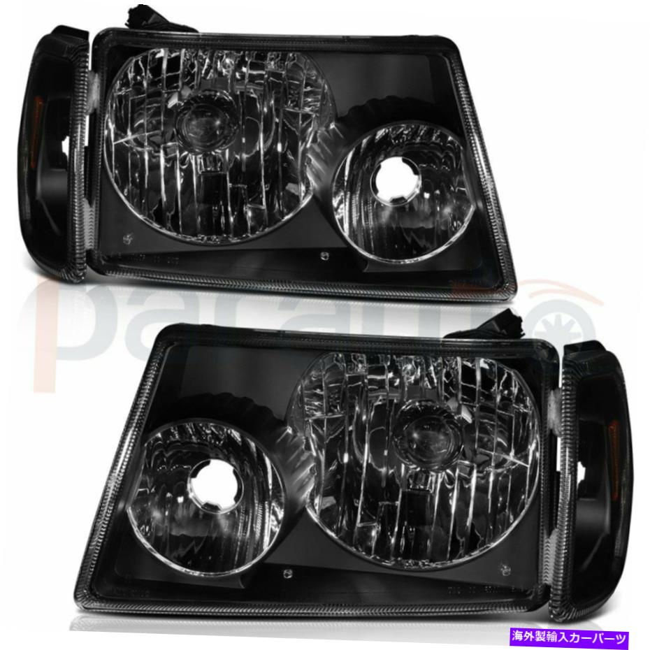 USヘッドライト 交換用ヘッドライトアセンブリ収容2001-2011フォードレンジャーヘッドランプL + R側 Replacement Headlights Assembly Fits 2001-2011 Ford Ranger Headlamps L+R Sides【並行輸入品】