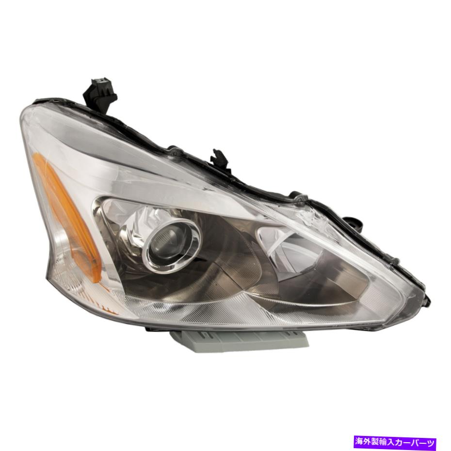 USヘッドライト フィット13日産アルティマ4ドアヘッドライトヘッドランプ助手席側ハロゲン Fits 13 Nissan Altima 4 Door Headlight Headlamp Passenger Side Halogen【並行輸入品】