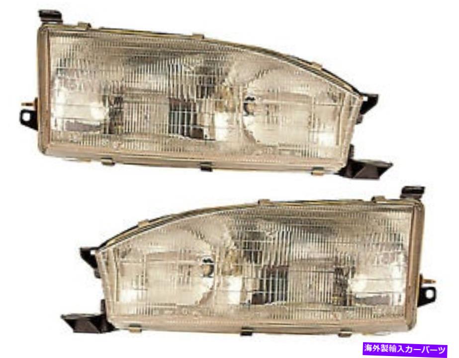 USヘッドライト 1992年1993年1993年1994年トヨタカムリーヘッドライトペアセット For 1992 1993 1994 Toyota Camry Headlights Pair Set【並行輸入品】