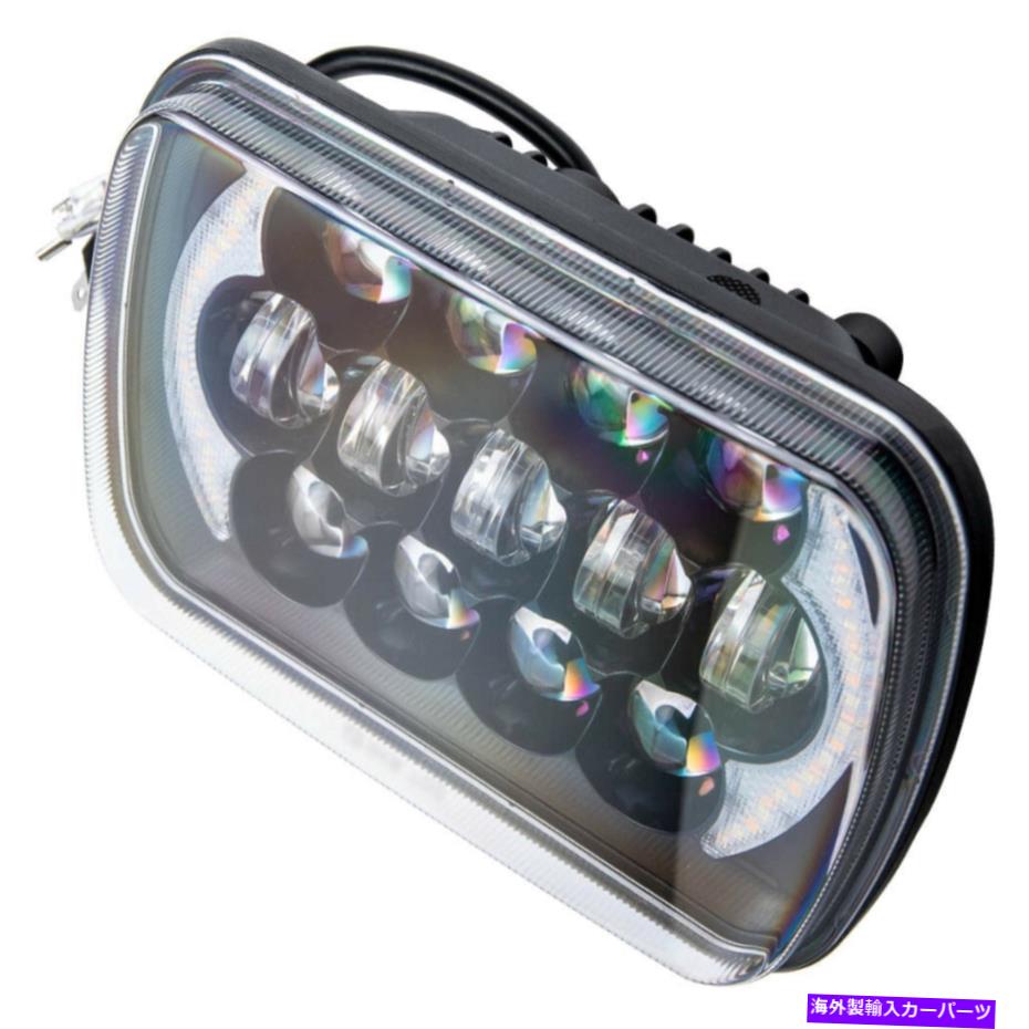 USヘッドライト Jeep Cherokee XJ YJのためのHeadlightのハイローDRLを導きました7x6 7x6'' 5x7'' LED Headlight High-Low Beam Halo DRL For Jeep Cherokee XJ YJ【並行輸入品】