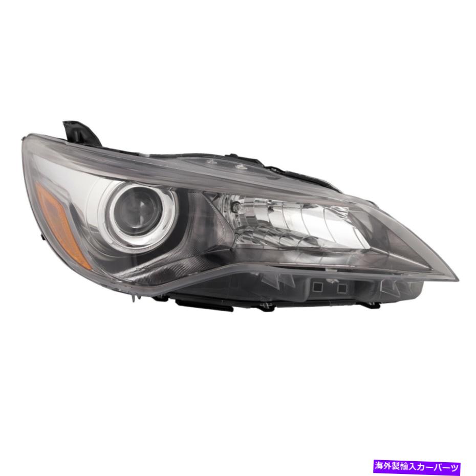 USヘッドライト ヘッドライトハロゲンプロジェクターブラック4DR右フィット15-2017トヨタカムリSE XSE S Headlight Halogen Projector Black 4Dr Right Fits 15-2017 Toyota Camry SE XSE S【並行輸入品】