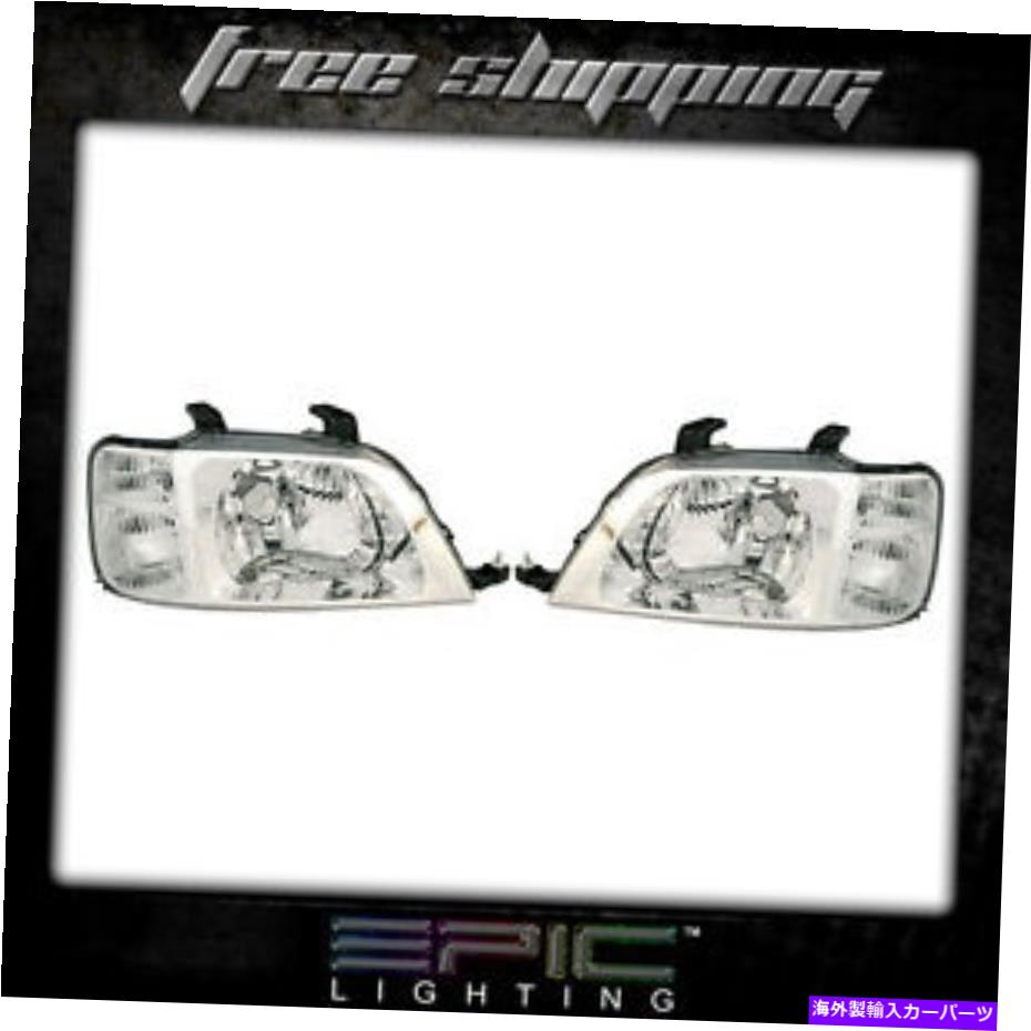 USヘッドライト フィット1997-2001ホンダCR-Vヘッドライトヘッドランプペア左右セット Fits 1997-2001 Honda CR-V Headlights Headlamps Pair Left Right Set【並行輸入品】