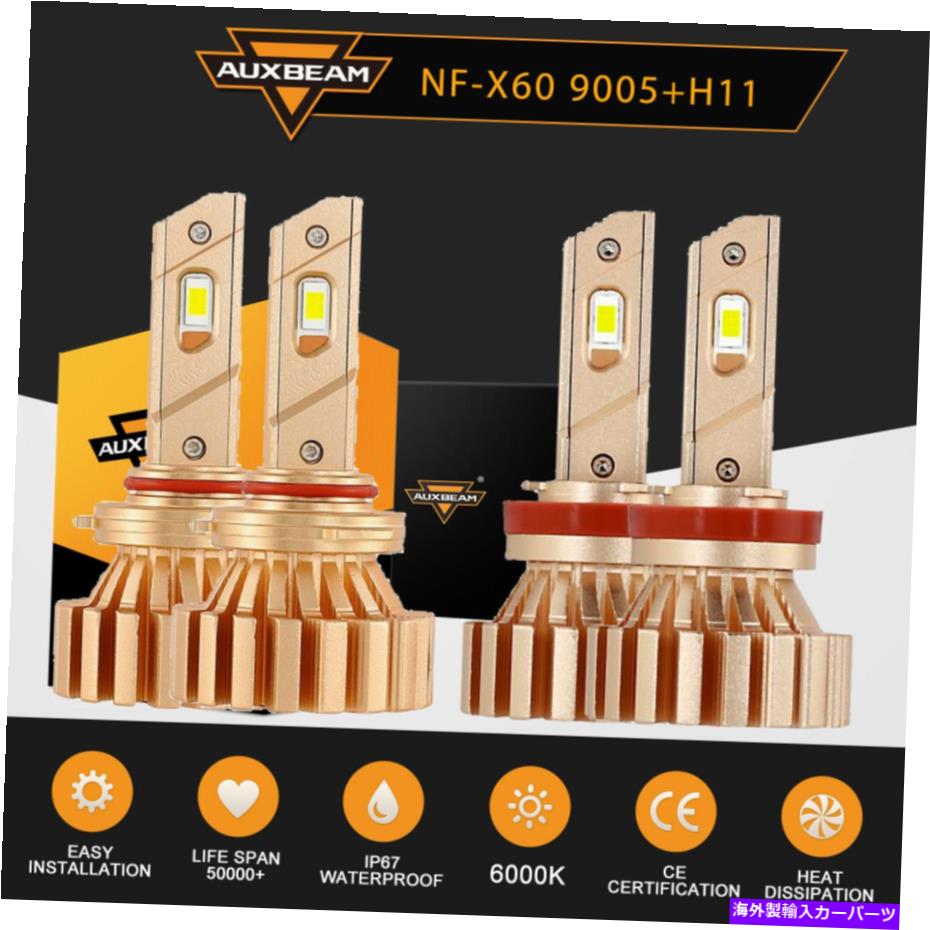 USヘッドライト AuxBeam 9005 H11 LEDヘッドライト電球高ロービームFor GMC Sierra 1500 2007-2013 AUXBEAM 9005 H11 LED Headlight Bulbs High Low Beam for GMC Sierra 1500 2007-2013【並行輸入品】 34,749円