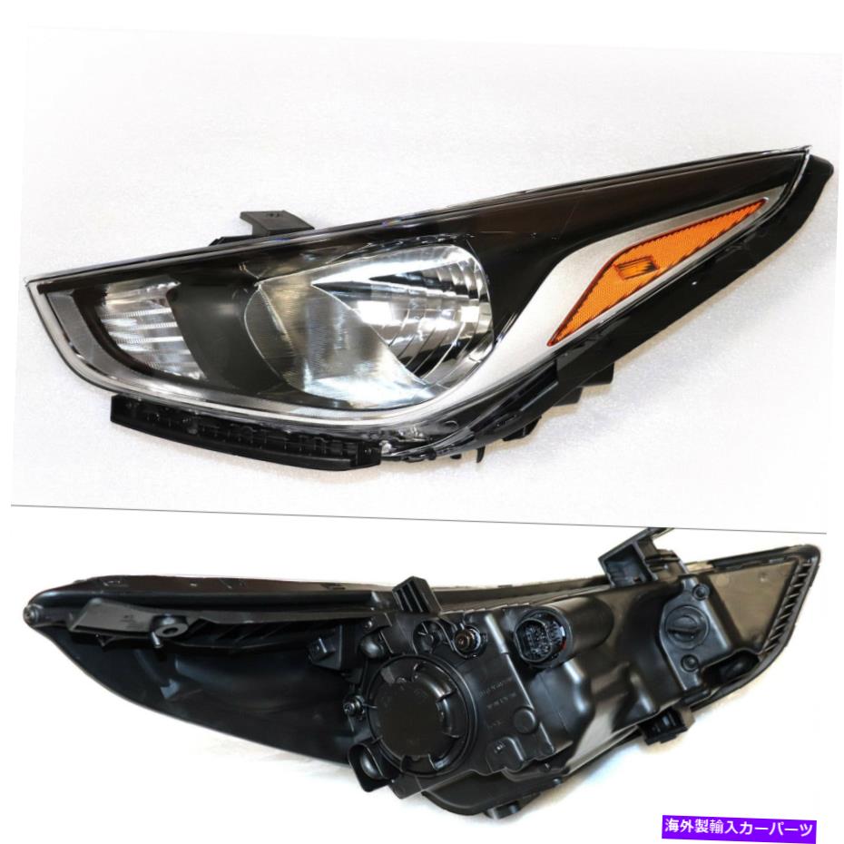 USヘッドライト Hyundaiアクセントハロゲンヘッドライト左側のための2018年2019 2020 2018 2019 2020 for hyundai accent halogen headlight left side【並行輸入品】