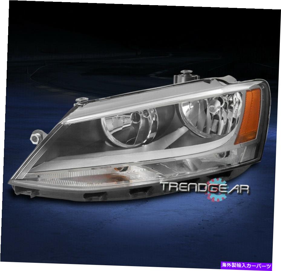 USヘッドライト 2011-2018フォルクスワーゲンVW Jetta Sedan Headlight Headlamp Chrome Driver LHを残しました FOR 2011-2018 VOLKSWAGEN VW JETTA SEDAN HEADLIGHT HEADLAMP CHROME DRIVER LEFT LH【並行輸入品】
