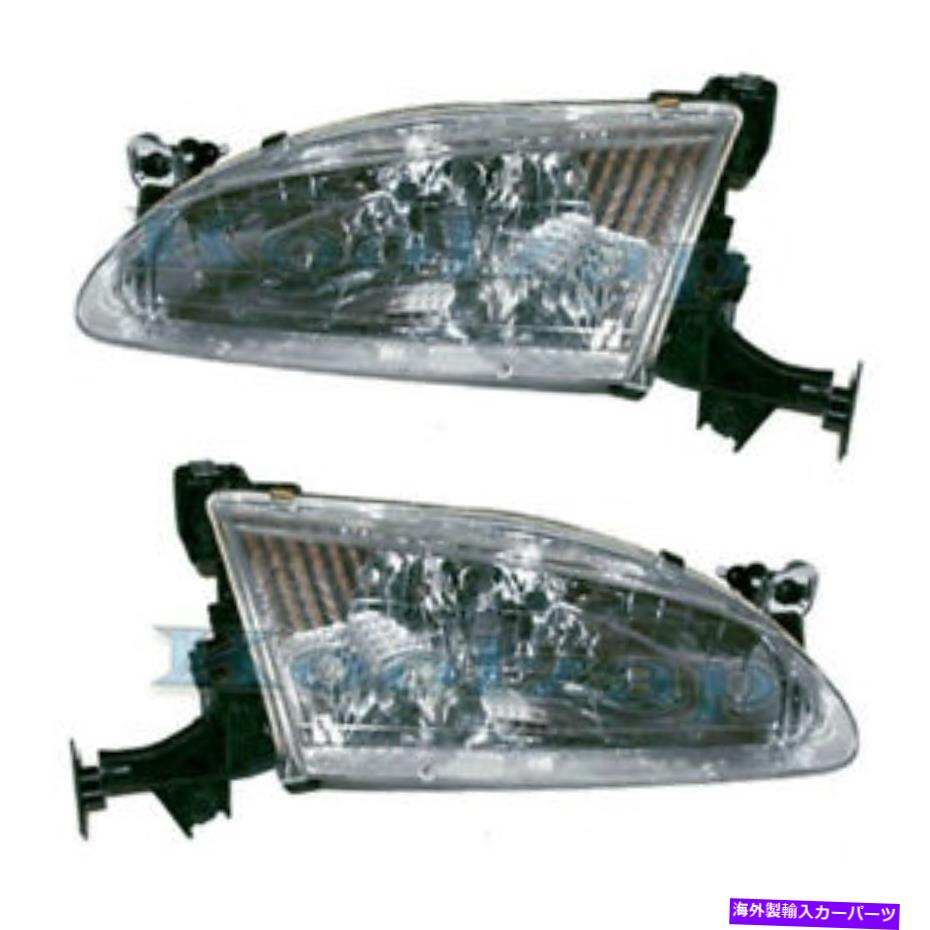 USヘッドライト 98-00カローラヘッドライトヘッドランプフロントヘッドライトランプ左ドライバーセットペア For 98-00 Corolla Headlight Headlamp Front Head Light Lamp Left Driver SET PAIR【並行輸入品】