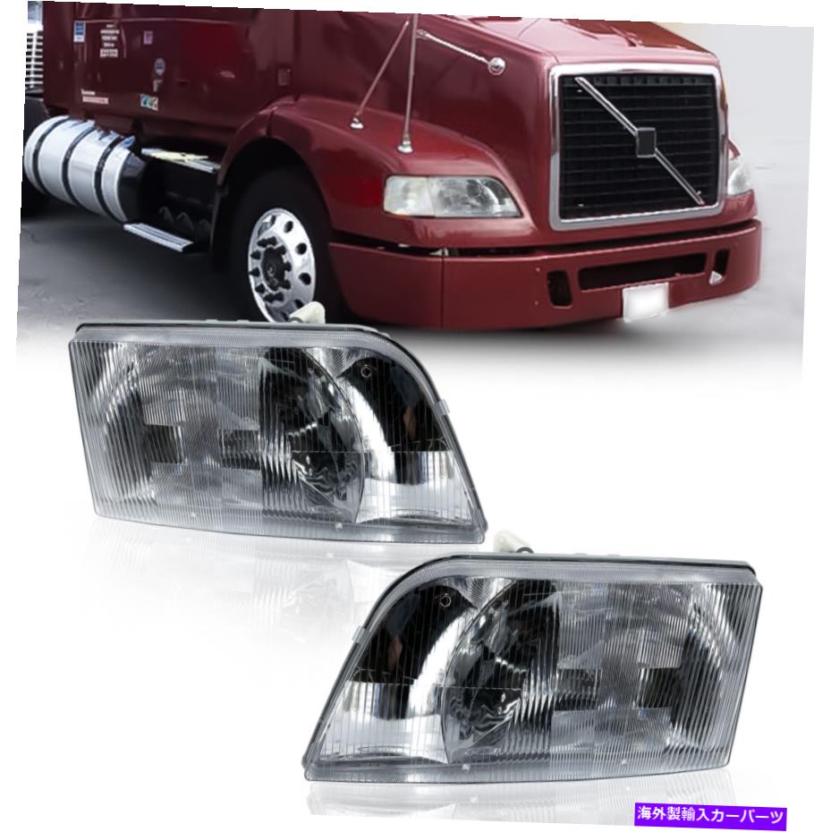 USヘッドライト Volvo VNM 200 VNL 300デイカブトラックヘッドライトペアセット1996 - 2011左右左右 Volvo VNM 200 VNL 300 Daycab Truck Headlight Pair Set 1996 - 2011 Left & Right【並行輸入品】