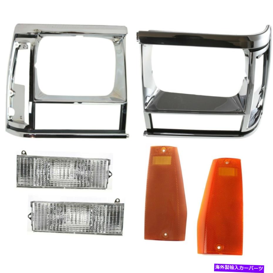 USヘッドライト 1991-1996ジープチェロキードライバーと旅客サイズのためのヘッドライトキット Headlight Kit For 1991-1996 Jeep Cherokee Driver and Passenger Side Mid-Size【並行輸入品】