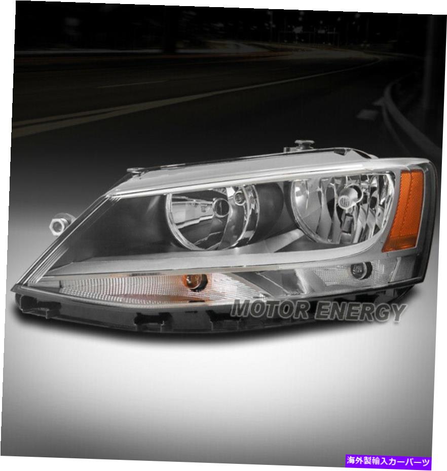 USヘッドライト 11-18 VW Jetta Sedan Crystal Styleヘッドライトランプクロームドライバ左LHサイド FOR 11-18 VW JETTA SEDAN CRYSTAL STYLE HEADLIGHT LAMP CHROME DRIVER LEFT LH SIDE【並行輸入品】 53,460円