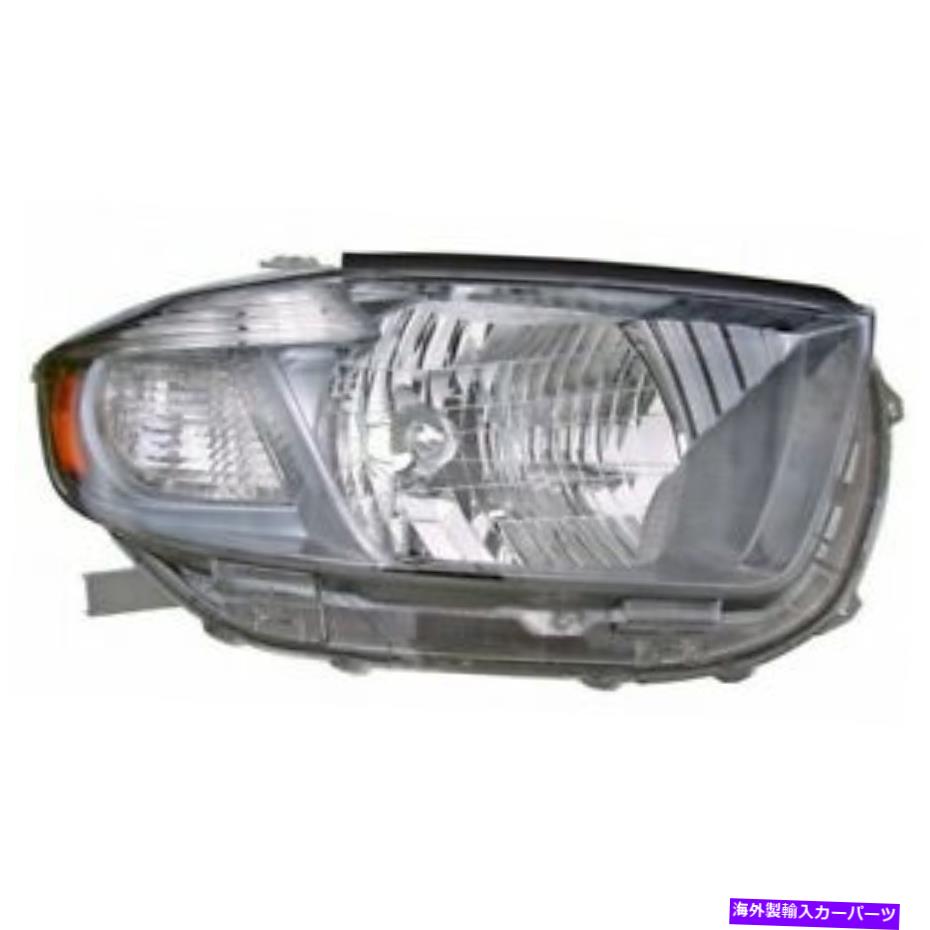 USヘッドライト RHヘッドランプレンズ/ハウジングスポーツモデルブラックフィット2008 2009 2010トヨタハイランダー RH Headlamp Lens/Housing Sport Model Black fits 2008 2009 2010 Toyota Highlander【並行輸入品】