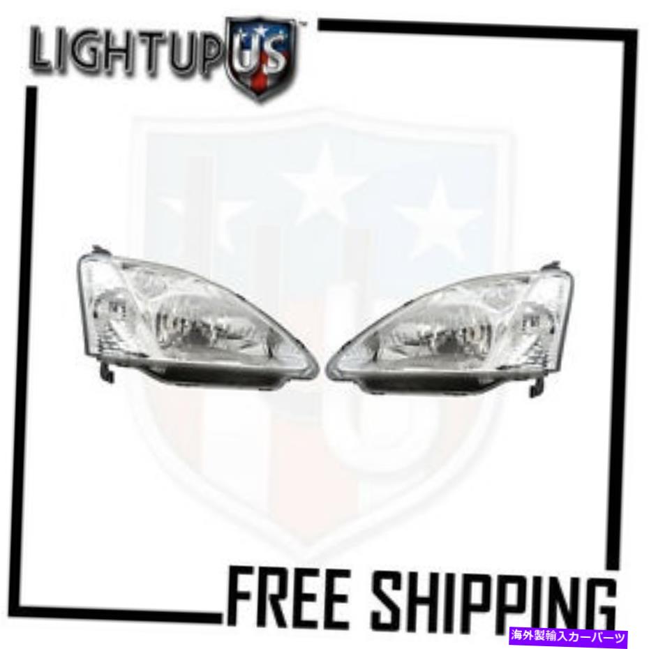 USヘッドライト フィット02-03ホンダシビックハッチバックヘッドライト/ランプペア（左右セット） Fits 02-03 HONDA CIVIC HATCHBACK HEADLIGHT/LAMP Pair (Left and Right Set)【並行輸入品】 35,688円
