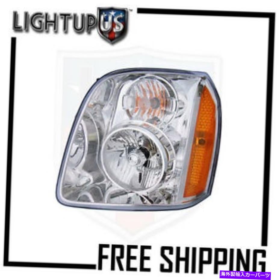 USヘッドライト フィット07-08 GMC Yukonヘッドライト/ランプドライバ側（左のみ） Fits 07-08 GMC YUKON HEADLIGHT/LAMP Driver Side (Left Only)【並行輸入品】