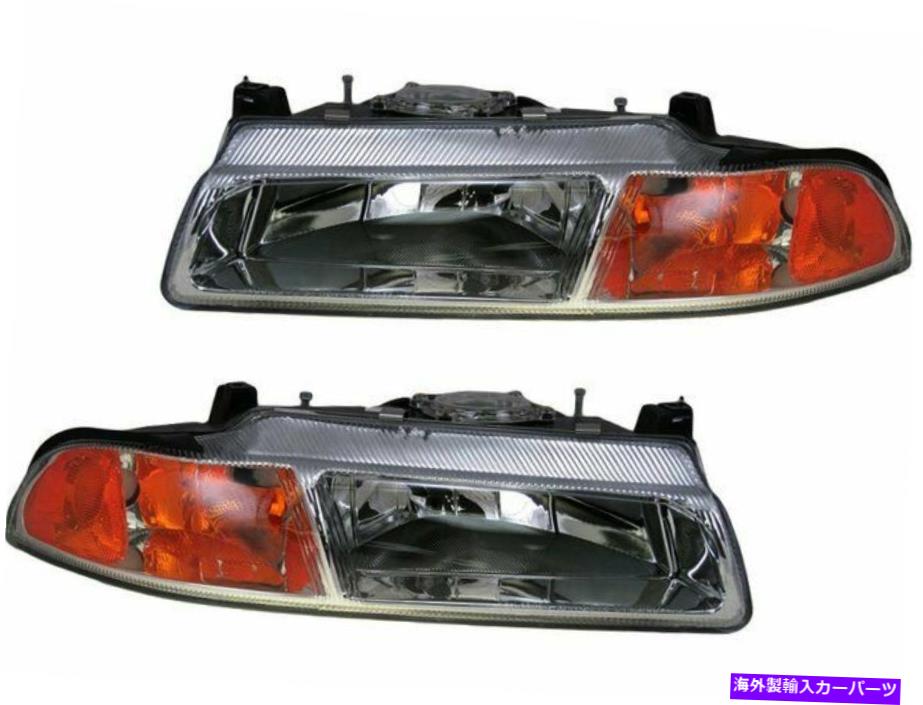 USヘッドライト 1995年から2000年のDodge Stratus Headlightアセンブリセット14154RQ 1996 1997 1999 For 1995-2000 Dodge Stratus Headlight Assembly Set 14154RQ 1996 1997 1998 1999【並行輸入品】