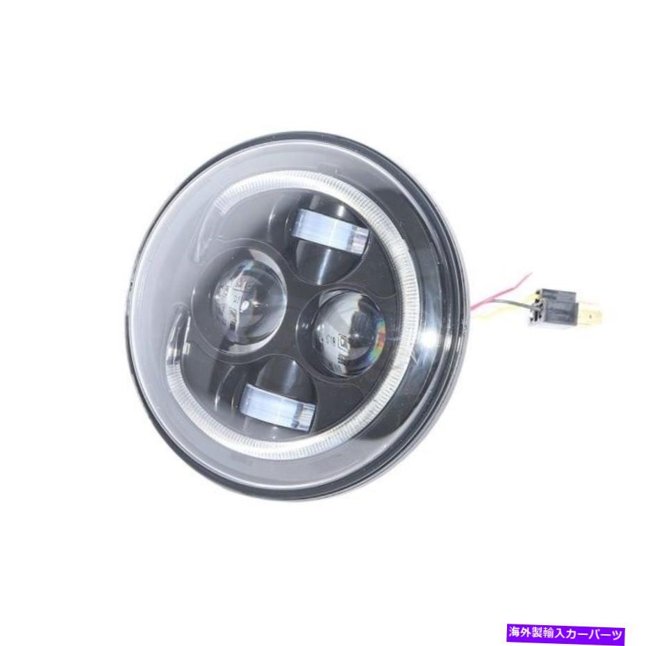 USヘッドライト 7 '' 40W HI / LO LEDプロジェクターHalo Headlights Lamps for Harley Jeep CJ-8 Scrambler 7'' 40W Hi/Lo LED Projector Halo Headlights Lamps For Harley Jeep CJ-8 Scrambler【並行輸入品】