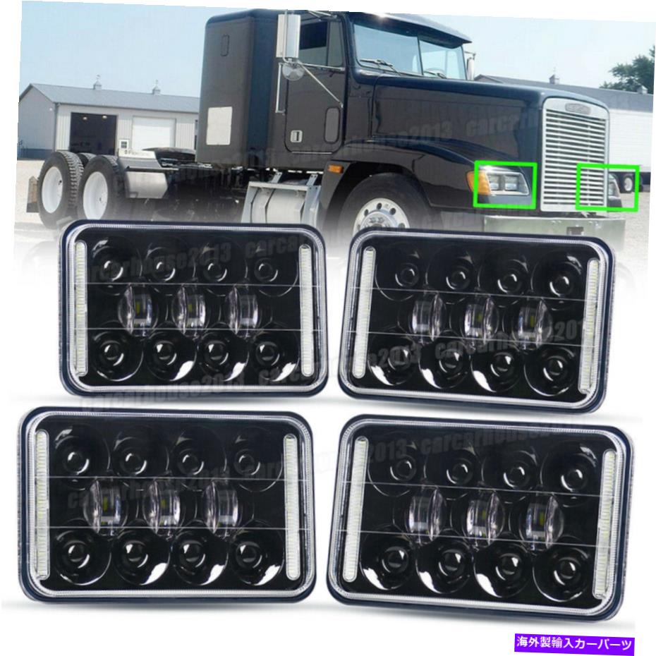 USヘッドライト Kenworth FreightLiner Fld120 112 FLD用4ピース4x6 \