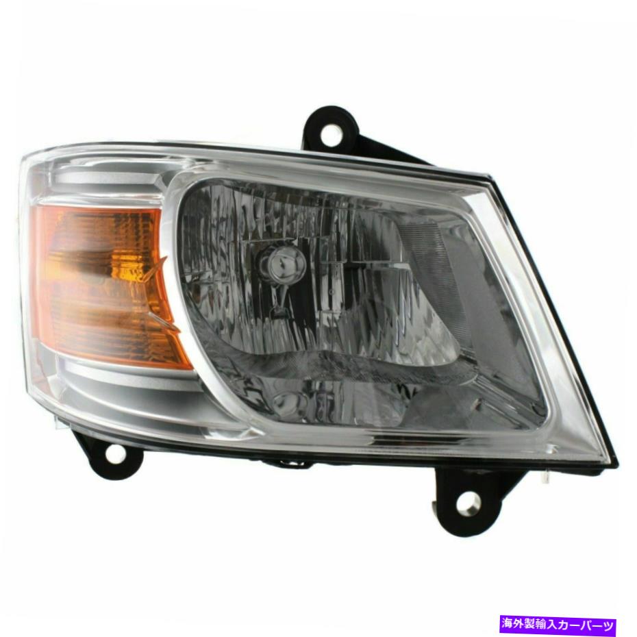 USヘッドライト 2008年2009年2009年2月のDodge Grand Caravan SE C / V SXT右電球付 Headlight For 2008 2009 2010 Dodge Grand Caravan SE C/V SXT Right With Bulb【並行輸入品】