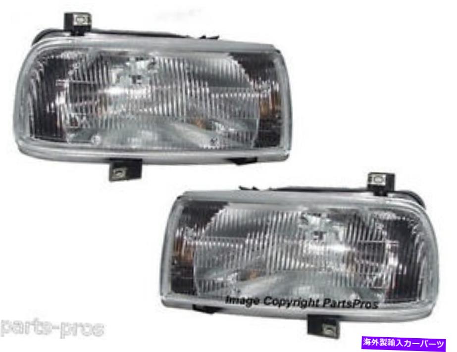 USヘッドライト 新しい交換用ヘッドライトアセンブリペア/ 1993-99フォルクスワーゲンジェッタ New Replacement Headlight Assembly PAIR / FOR 1993-99 VOLKSWAGEN JETTA【並行輸入品】