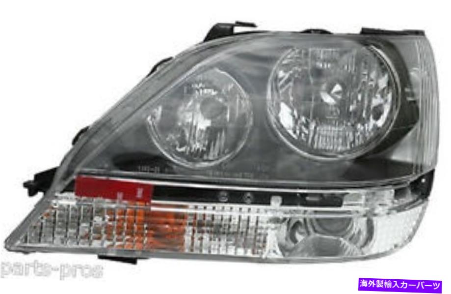 USヘッドライト 新しい交換クロムハウジングハロゲンヘッドライトLH / 1999-03 LEXUS RX300 New Replacement Chrome Housing Halogen Headlight LH / FOR 1999-03 LEXUS RX300【並行輸入品】