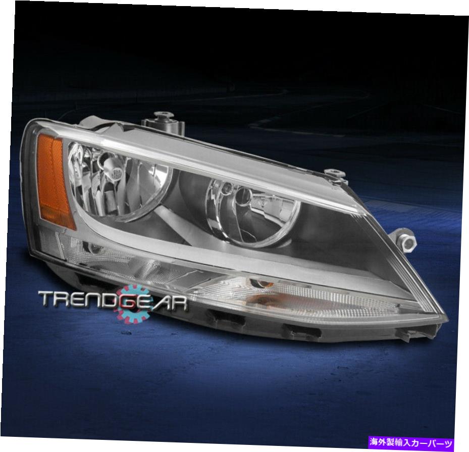 USヘッドライト 2011-2018フォルクスワーゲンジェットセダンヘッドライトヘッドランプクローム旅客 FOR 2011-2018 VOLKSWAGEN JETTA SEDAN HEADLIGHT HEADLAMP CHROME PASSENGER RIGHT【並行輸入品】