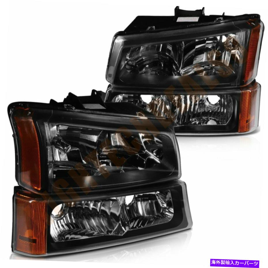 USヘッドライト 03-06 Chevrolet Avalanche 1500ヘッドランプアセンブリブラックハウジング Headlights For 03-06 Chevrolet Avalanche 1500 Headlamp Assembly Black Housing【並行輸入品】