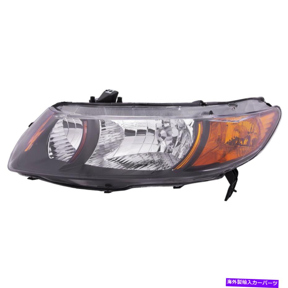 USヘッドライト フィット06-09ホンダシビックSI 2ドア6スピードヘッドライトヘッドランプドライバ側新品 Fits 06-09 Honda Civic Si 2 Door 6 Speed Headlight Headlamp Driver Side New【並行輸入品】
