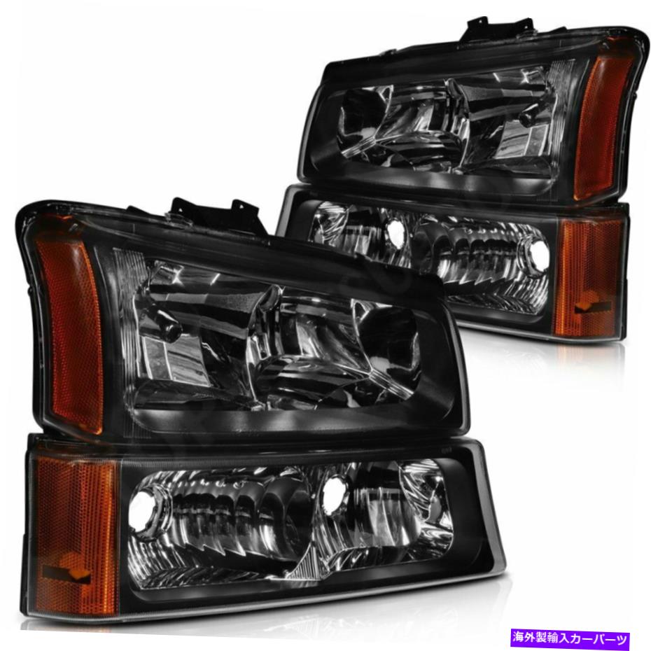 USヘッドライト ペアフィットChevrolet Avalanche 1500 03-06 Headlightsアセンブリドライバー+旅客 Pair Fits Chevrolet Avalanche 1500 03-06 Headlights Assembly Driver + Passenger【並行輸入品】