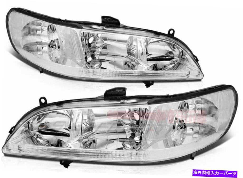 USヘッドライト 1998-2002ホンダアコードヘッドライト交換アセンブリーフロントヘッドランプセット Fits 1998-2002 Honda Accord Headlight Replacement Assembly Front Headlamps Set【並行輸入品】