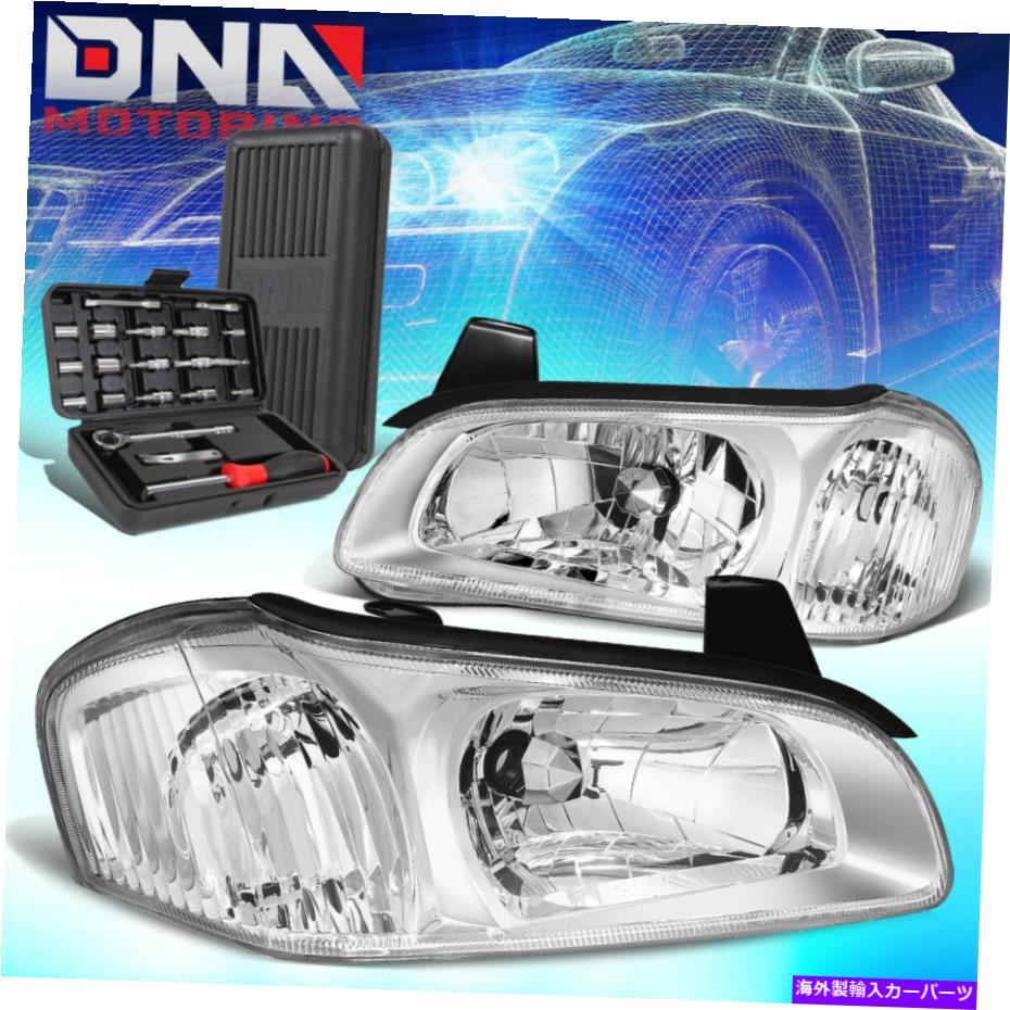 USヘッドライト 2000-2001日産マキシマクローム住宅クリアサイドユーロスタイルヘッドライト+ツール FOR 2000-2001 NISSAN MAXIMA CHROME HOUSING CLEAR SIDE EURO STYLE HEADLIGHT+TOOLS【並行輸入品】