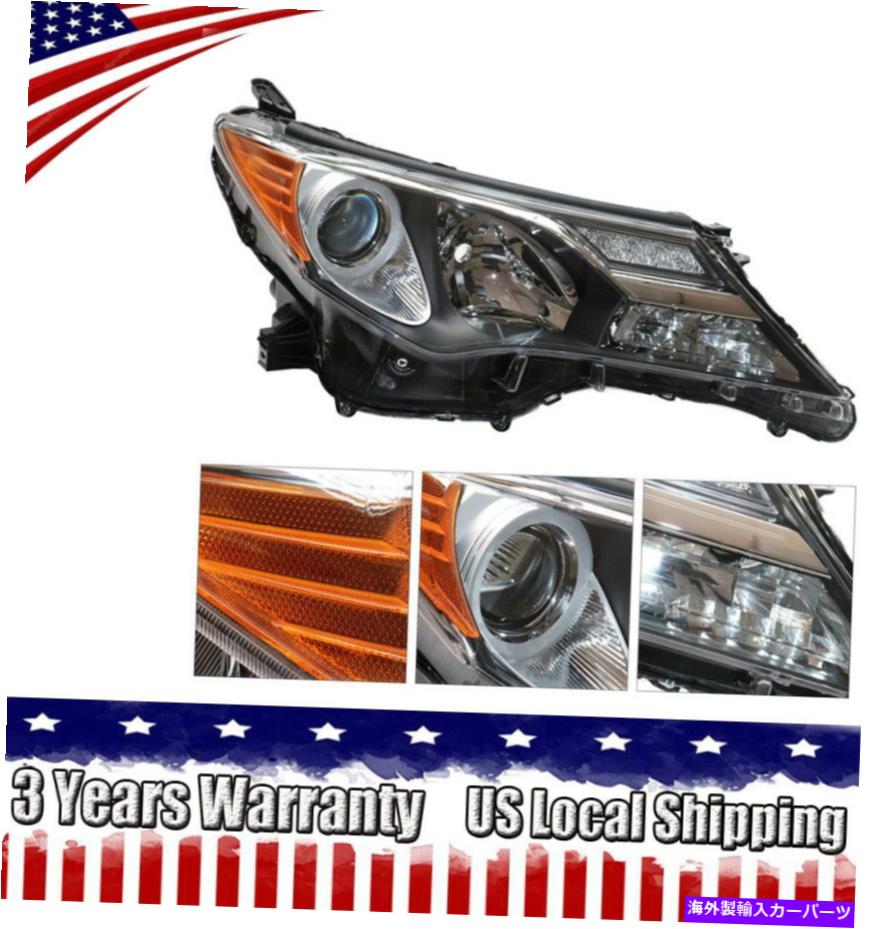 USヘッドライト フィット13-15トヨタRAV-4右助手席側ヘッドライトクリアレンズ Fits 13-15 Toyota RAV-4 Right Passenger Side Headlight Clear Lens【並行輸入品】
