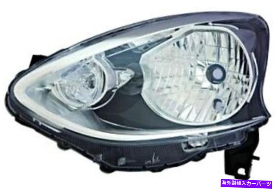 USヘッドライト DEPO右ヘッドライトフロントランプブラックフィット日産マイクラハッチバック2014- DEPO Right Headlight Front Lamp Black Fits NISSAN Micra Hatchback 2014-【並行輸入品】