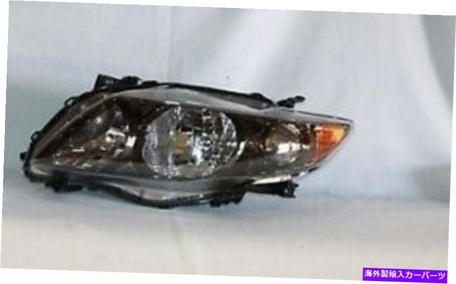 USヘッドライト 2009-2010トヨタカローラS / XRのための左側交換用ヘッドライトアセンブリ Left Side Replacement Headlight Assembly For 2009-2010 Toyota Corolla S/XRS【並行輸入品】