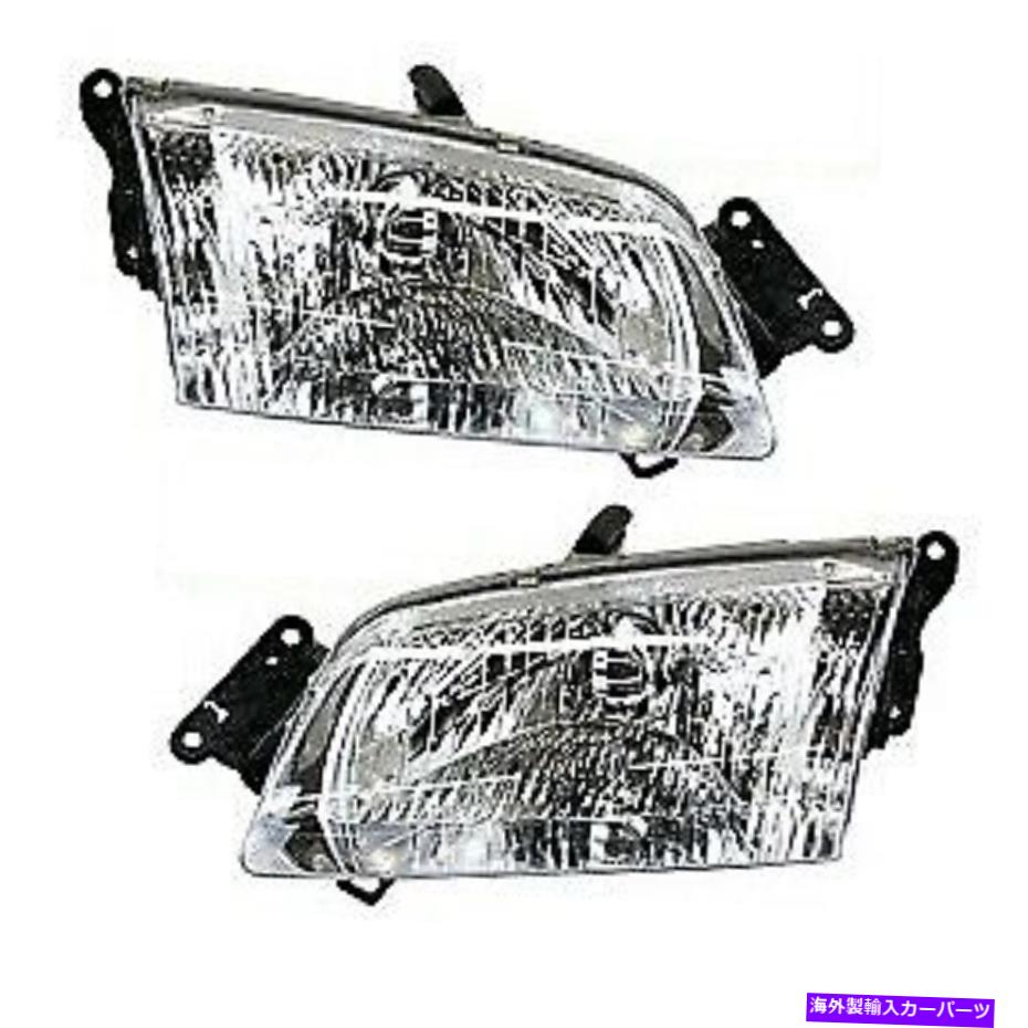 USヘッドライト 2000-2002マツダ626ドライバと助手席側のヘッドライトセット Headlight Set For 2000-2002 Mazda 626 Driver and Passenger Side w/ bulb【並行輸入品】