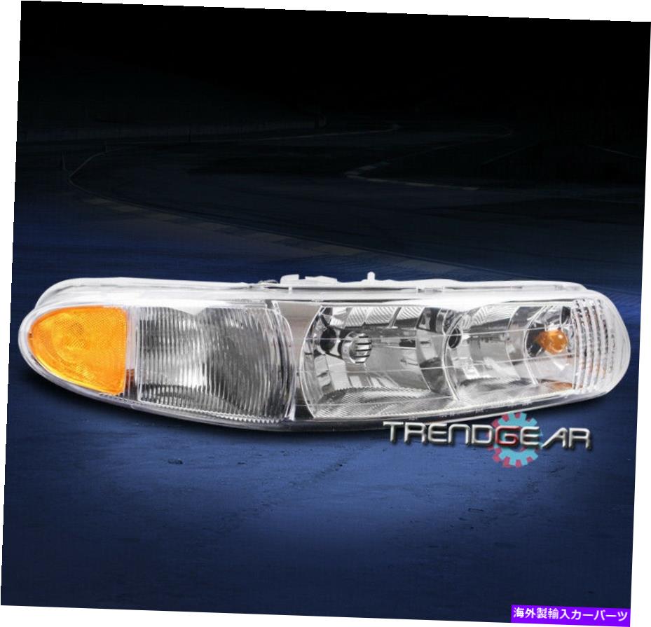 USヘッドライト 97-04ビュイックセンチュリー/リーガルヘッドライトヘッドランプクロームクリア旅客 FOR 97-04 BUICK CENTURY/REGAL HEADLIGHT HEADLAMP CHROME CLEAR PASSENGER RIGHT【並行輸入品】