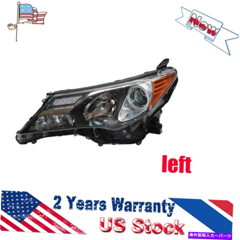 USヘッドライト TOYOTA RAV4 13-15ハロゲンヘッドライトヘッドランプドライバサイドプロジェクタースタイル Fits Toyota RAV4 13-15 Halogen Headlights Headlamps Driver Side Projector Style【並行輸入品】