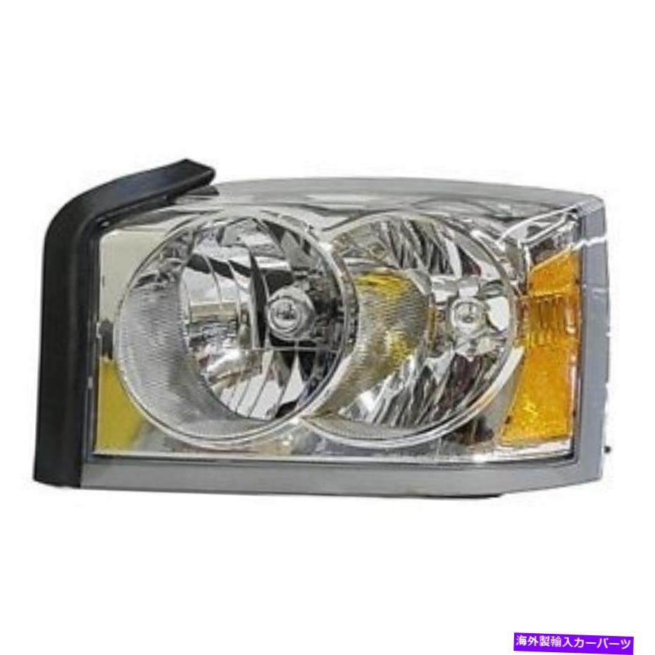 USヘッドライト 05 Dodge Dakotaピックアップ左ドライバーヘッドライト新しいヘッドランプクロームの背景 05 Dodge Dakota Pickup Left Driver Headlight NEW Headlamp Chrome Background【並行輸入品】