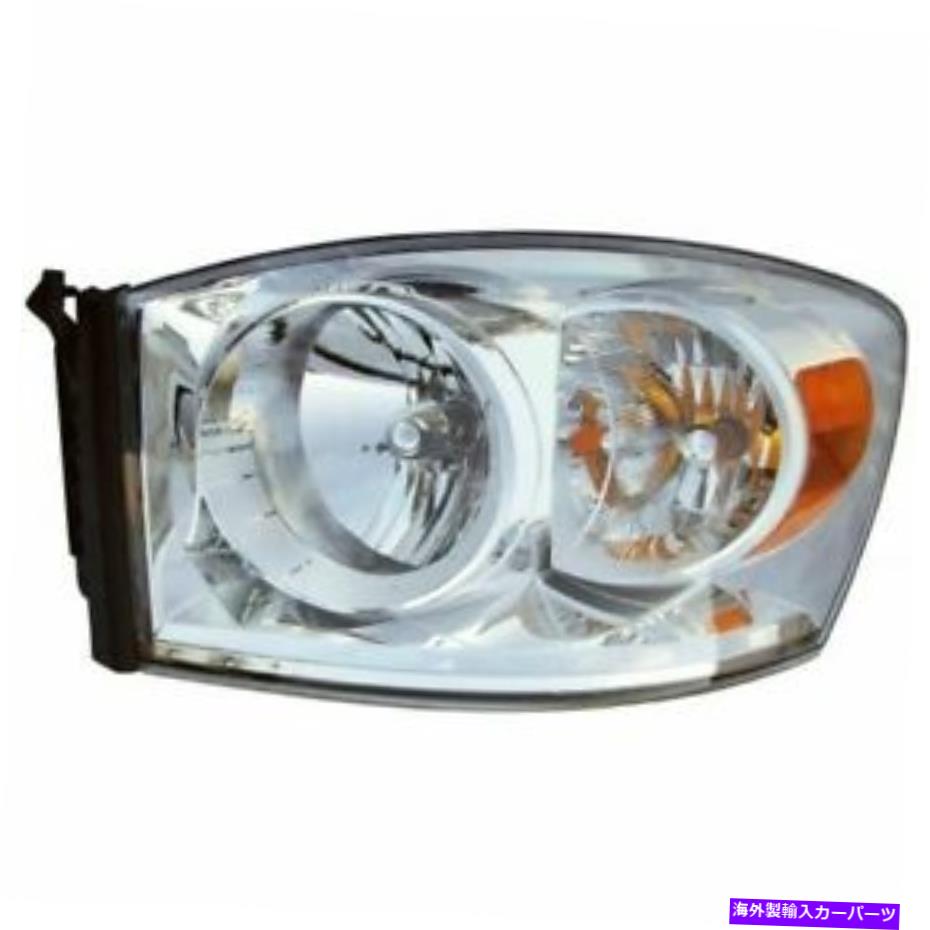 USヘッドライト ドライバー左LHヘッドランプアセンブリクロームフィット2007 2008 Dodge Ramピックアップ1500 Driver Left LH Headlamp Assembly Chrome fits 2007 2008 Dodge Ram Pickup 1500【並行輸入品】