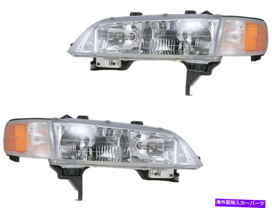 USヘッドライト ヘッドライト94 - 97アコードセダンクーペ左右の交換セット Headlights Headlamps for 94 - 97 Accord Sedan Coupe Left Right Replacement Set【並行輸入品】