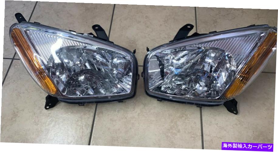 USヘッドライト FITS 2001-2003トヨタRAV4ヘッドライトアセンブリペアのドライバと助手席側 Fits 2001-2003 Toyota RAV4 Head Lights Assembly Pair Driver and Passenger Side【並行輸入品】