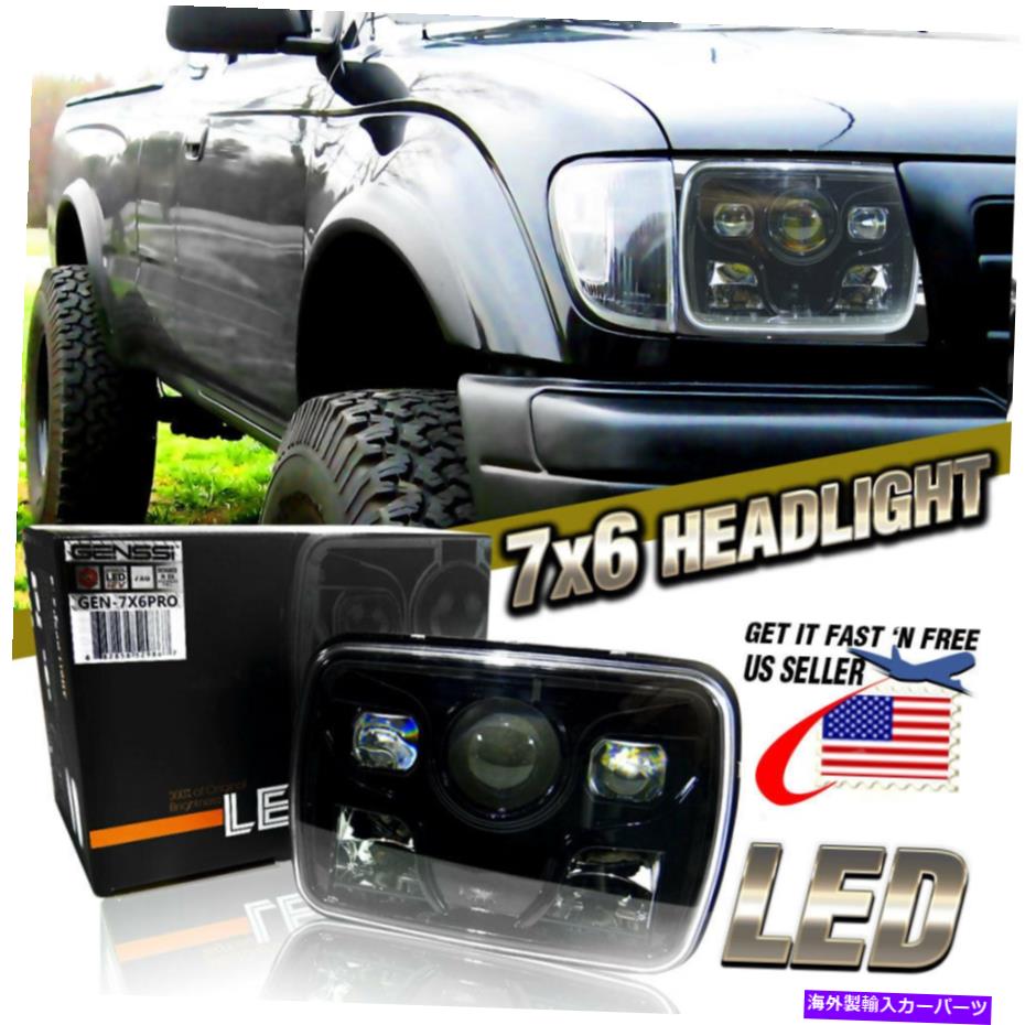 USヘッドライト Cree HID電球シールビームのロービームヘッドライトヘッドランプアセンブリを組み込んだ7x6 LED 7x6 LED Built In CREE HID Bulb Seal Beam Low Beam Headlight Headlamp Assembly 1【並行輸入品】