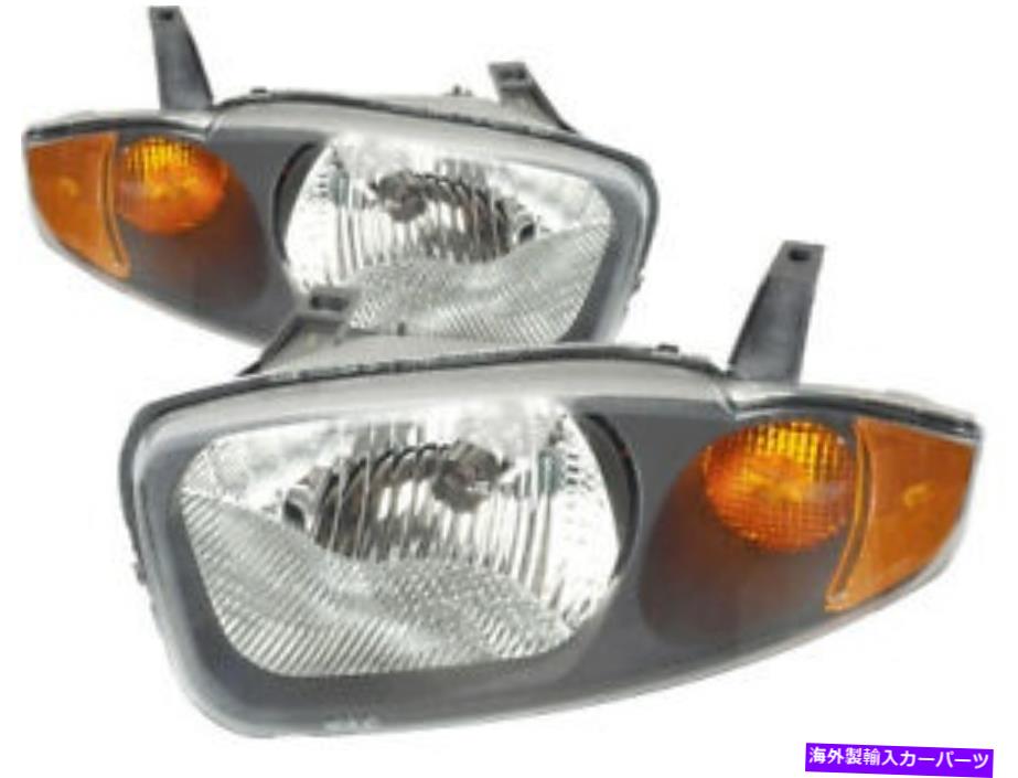 USヘッドライト 2003年2004年2005年のシボレーキャバリエヘッドライトペアセット For 2003 2004 2005 Chevrolet Cavalier Headlights Pair Set【並行輸入品】